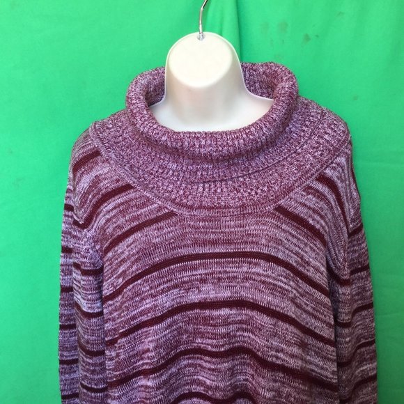 NEW BASIC EDITIONS cotton cowlneck sweater size--3X - Picture 2 of 4